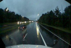 An image showing a wet road